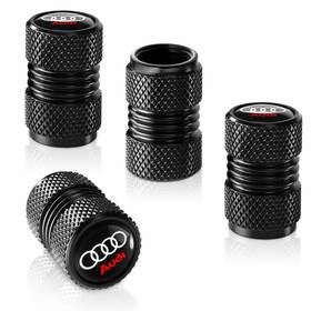 T-801858711 Cap 051 Tire Valve Stem Cover For Audi A1 A3 Rs3 A4 A5 A6 A7 Rs7 A8 Q3 Black-02