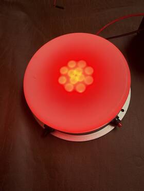 002li777 Chrysler Ford Gm Police Dual Color Domelight/ Ticket Light Red/ White 9c1 Caprice