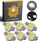 12-smd D-18 Led Monster White Canbus Festoon Map Dome Light 748388787624
