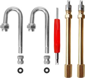 5ujyh Dcvbny Po 5pcs Dually Valve Stem Extenders Kit 180 Degree Heavey Duty Universal Metal