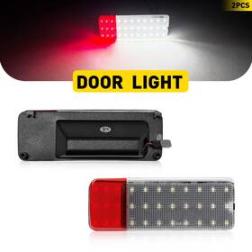 Exa-auto Cmd-f150-92-96-exa 2 Side Door Panel Led Lights For Ford F150 F250 F350 Bronco 1992-1996 White Red