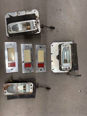 C4mb-14389-a Fomoco 1965-1970 Ford Fairlane Galaxie Courtesy Door Interior Lamp Light Lens Bezel Oem
