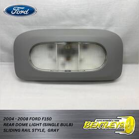 471224068 Ford 2004 - 2008 F150 F-150 Overhead Rear Sliding Rail Dome Light Gray Oem