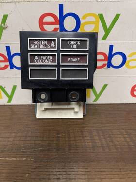 E8vb-10d884-b Ford 1988-1989 Lincoln Town Car Warning Dash Light Assembly