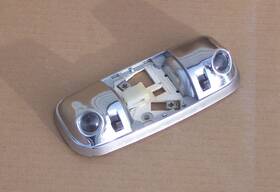 F2tb-13776-aa Ford 80 - 97 Obs F150 F250 F350 Bronco Chrome Dome Light Assembly Oem