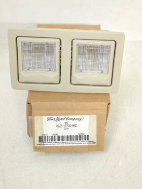 F5vz-13776-aad Ford New Oem Overhead Map Light Dome 1995-1997 Lincoln Town Car Tan F5vz13776aad