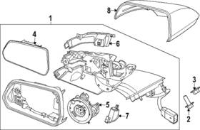 Fr3z-13b375-d Ford Genuine Puddle Lamp Fr3z-13b375-d Ford Genuine Puddle Lamp