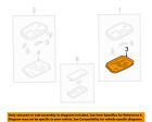 Yl8z13783ba Ford Lamps-roof-lens Oem Interior