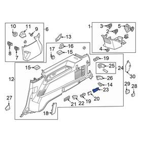 R2hz13776ga Ford Oe Rear Right Cargo Area Light