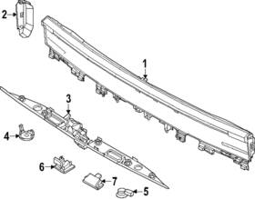 Ford Sl7z-13a565-b Genuine Reflector Assembly