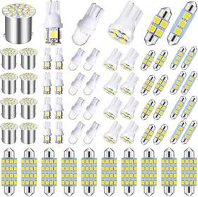 Ck-frienda-18845 Frienda 70 Pieces Led Car Bulb Kit Interior Lights Dome Light White