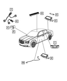 5108294aa Genuine Mopar Courtesy Lamp