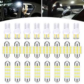 Gk153 Gkmow Pack-24 Car Led Bulb Kit Set T10 31 Mm 42 Interior 24 Pcs White