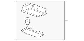 13429915 Gm Genuine Light Atmosphere Rear Seat Center Reading Lamp