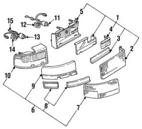 16523467 Gm Genuine Inner Lamp