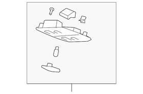 25969723 Gm Genuine Light Titanium Rear Roof Console