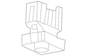 84435081 Gm Genuine White Front Floor Console Flood Lamp