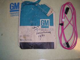 9840168 Gm Nos 73-77 Chevy Chevelle Malibu El Camino Wiring Harness Header Map Lamp Light