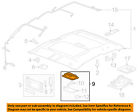 25850225 Gm Interior-dome Lamp Assembly Oem