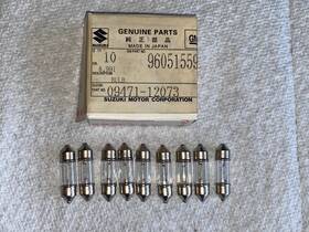 09471-12073 Gm/suzuki Lot Of 9 Bulbs Oem Interior Roof Dome Lamp Bulb Part# 96051559