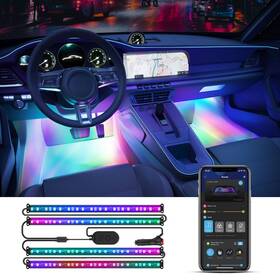 Govee H70900a1 Car Led Strip Lights Rgbic Smart App Control 4 Music Modes 16m Colors