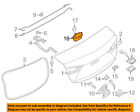 Gs1d51441 Mazda Oem Trunk Lens