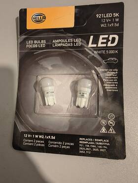 Hella 760687167457 921led 5k Led Performance Bulbs 12v 1w 2 Pack