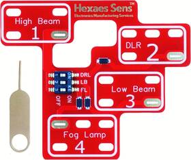 Hex01 Hexaes Sens Customizable All Lights On Module For 2003-2007 Chevy Silverado And Sierra Red