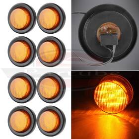 11379179 Hilamps 8pcs For Truck Pickup Trailer Clearance Light 2ftft Side Marker 12v Waterproof