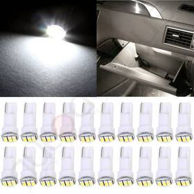 11379956 Hilamps 20x White Led Wedge Interior Light Glove Box Ash Tray Lamp Bulbs 58 73 74 12v