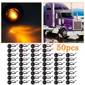 9451035 Hilamps 50x3/4 Inch Side Marker Clearance Stop Turn Tail Brake Light Amber Led Truck Trailer