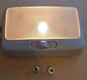 00h25 Honda 1997-2001 Cr-v Crv Rear Overhead Dome Map Light Gray Oem