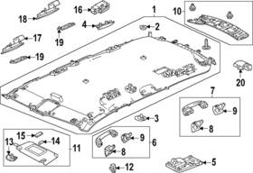 34400-t90-a01zb Honda Genuine Reading Light