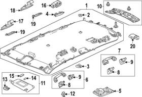 34450-t90-a11za Honda Genuine Reading Lmp Assembly