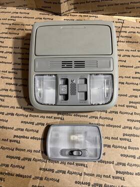 39180-t2a-a210 Honda 13 14 15 Accord Front And Rear Roof Dome Light Lamp Set Gray 1377 Oem