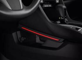 08e16-tea-110a Honda Accessories Genuine Console Illumination Kit - Red