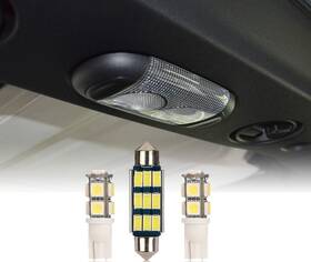 Hooke Road Led-085 Jk Wrangler Dome Light Bulbs Interior Lights 3pcs White