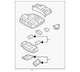 92810-4r000-tx Hyundai Genuine Map Lamp Assembly