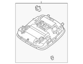 92810-l0100-mmh Hyundai Genuine Map Lamp Assembly