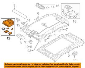 928004z510om Hyundai Oem 17-18 Santa Fe-dome Light