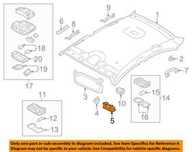 928923s000tx Hyundai Oem 11-15 Sonata Interior-roof-vanity Lamp