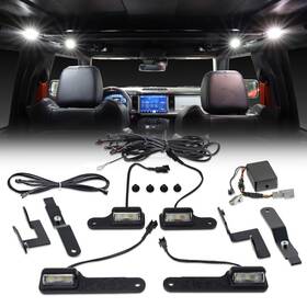 Iag-acc-f1061 Iag Performance 4pc Interior Led Dome Light Kit V2 With Harness For Ford Bronco 2021 4 Doo
