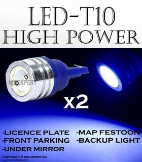 T10-bl-hp-njpz-l2p15-15 Icbeamer 2 2x Pairs T10 Leds High Power Blue Dash Turn Signal Indicator Light Bulbs J565