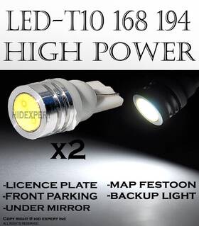 T10-w-hp-njpz-l2p14-14 Icbeamer 2 Pairs T10 Led High Power White Replacements Check Engine Indicator Lamps L541