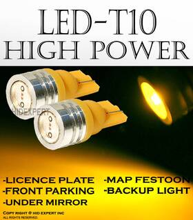 T10-y-hp-njpz-l2p14-14 Icbeamer 2 Pairs T10 Led High Power Yellow Replacements Check Engine Indicator Lamps P545