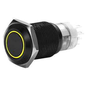 Mibrbsy16 Install Bay 16mm Momentary Yellow Led Switch W Harness