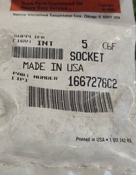 1667276c2 International Dash Lamp / Light Bulb Socket Part# 5 Per Bag