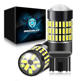 Smafay-4955121-74430 Ironwalls 7440 7441 Led Back Up Reverse Light Bulbs White 6000k Super Bright 2x