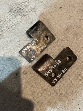 5457097 Jeep Cj Yj Lower Door Hinge Bracket Oem 76-06