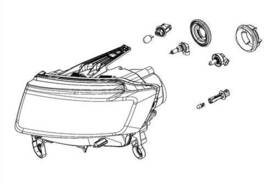68110997af Jeep 2014-2016 Grand Cherokee Driver Halogen Headlamp Assembly Oem